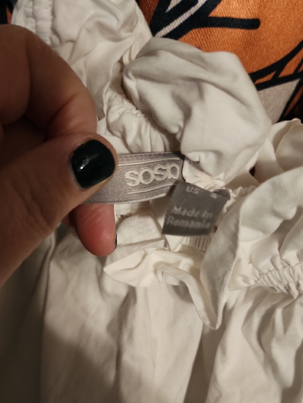 ASOS White Ruffled Strap Tank Top - Picture 2 of 3